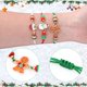 thumbnail image 4 of 12 pulseras de la amistad para niñas, pulsera trenzada navideña, pulsera tejida ajustable hecha a mano con colgante de copo de nieve, muñeco de nieve y alce de Papá Noel, 4 of 4