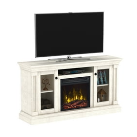 Manor Park Modern Fireplace Tv Stand For Tvs Up To 64 White