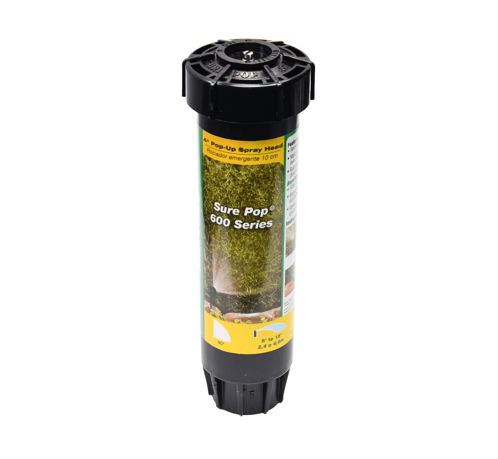 (5) Rain Bird SP40QSN Sure Pop 600 Series Pop-Up Sprinkler 90° Quarter Circle Pattern 8' - 15' Spray Distance 4" Pop-up Height