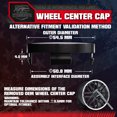 thumbnail image 2 of InTimesAuto 55MM 2.15 Inch Wheel Center Caps for Ford 6M211003AA Rim Wheel Center Hub Caps, Pack of 4 Gloss Black with American Flag, 2 of 7