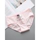 thumbnail image 4 of Calzoncillos para mujer, mezclas de algodón, ropa interior dulce con lazo elástico Eccomum Rosa L, 4 of 5