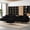 Black, variant on Rophefx 114" Modular Sectional Sofa,Velvet U Shaped Sectional Sofa Couch with Chaise Lounge,Ottoman &Gold Legs 4 Deep Seater Sofa for Living Room Bedroom Apartment,Red