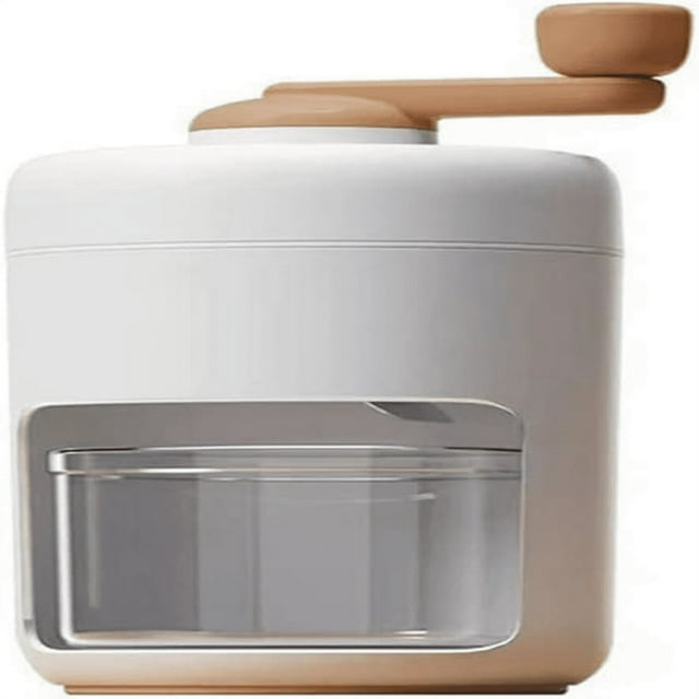 Manual Ice Crusher Shaved Ice Machine 500ml 304 Blade Small Portable Hand Crank Manual Ice Crusher Shaver Snow Cone Maker Kitchen Tool