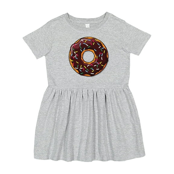 Inktastic Chololate Donut with Sprinkles Girls Toddler Dress