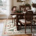 thumbnail image 2 of Moynesa 5'x7' Christmas Rug, Washable Non-Slip Area Rug, Soft Vintage Holiday Rug for Living Room, Dining Room, Bedroom Xmas Accent Carpet Indoor Christmas Decor, 2 of 10