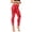 Red, variant on Women's High Waist PU Leather Leggings, Shiny Metallic Liquid Look, Stretchy Faux Leather Tights for Party, Night Out, Club Wear, and Edgy Fashion-Red