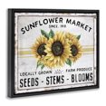 thumbnail image 4 of Stupell Industries Farmhouse Sunflower Market Plants & Flowers Painting Black Floater Framed Canvas Art Print Wall Art, 31 x 25, 4 of 10