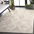 thumbnail image 2 of SAFAVIEH Milos Alondra Geometric Indoor/Outdoor Area Rug, Ivory/Rust, 8' x 10', 2 of 10
