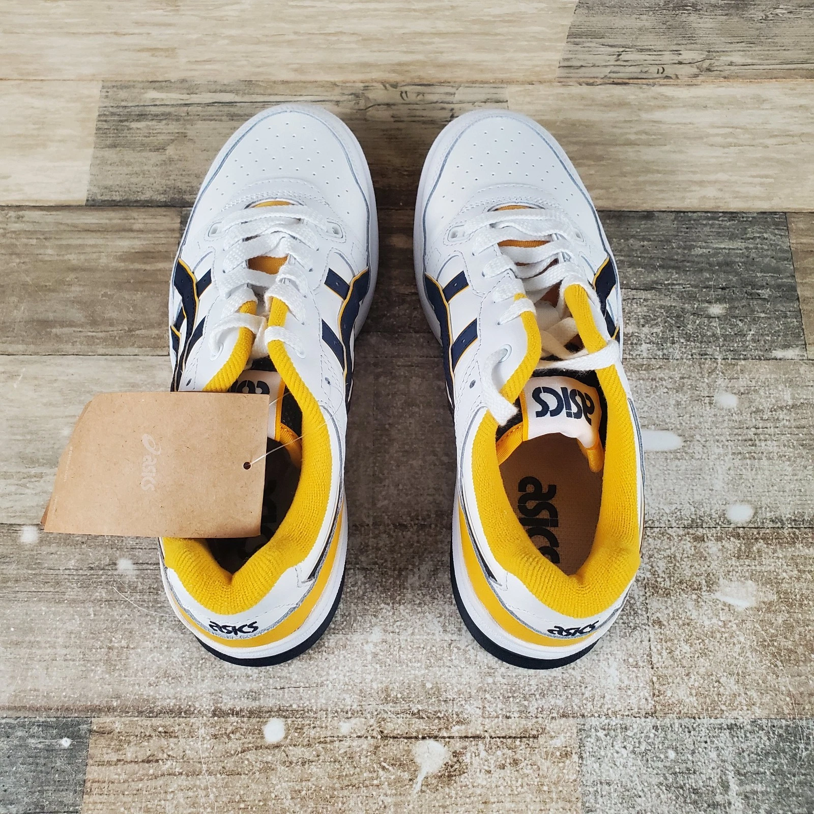 Asics EX89 Mens Shoes Sz 7 Athletic White Midnight Navy  display picture 1