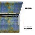 thumbnail image 4 of DesignSkinz Blue Metal with Gold Rust Full-Body Skin Decal Wrap Cover for MacBook Pro 15" with Touch Bar (A1707/A1990), 4 of 9
