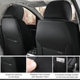 thumbnail image 6 of Fit for Mazda 3 2012, Black Car Seat Covers, PU Leather Cab seat covers With Lumbar Support Waterproof, Protect Car Seats, 6 of 8