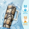 thumbnail image 4 of 30oz Halloween Tumbler with Handle – Skeleton Candy Drinkware with Lid and Straw – Horror Travel Cup – Party Gifts Coffee Mug, 4 of 5