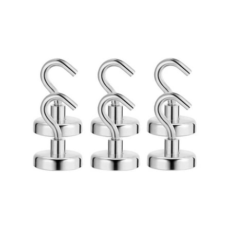 

OUNONA 10 Pcs Heavy Duty Strong Magnetic Hooks for Storage and Organization Home Kitchen Accessories (D16)