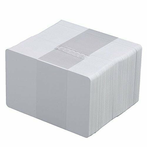 White Plastic Graphic Qlty 100 Blank PVC Cards for ID Badge Printers 8030 Mil 