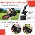 thumbnail image 4 of Topbuy 14-Way Top Divider Golf Bag with Stand Lightweight Golf Stand Bag with Dual Shoulder Straps Red, 4 of 9
