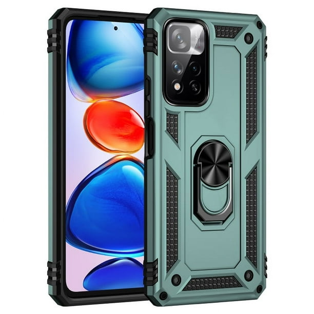 Funda de teléfono para Xiaomi Redmi Note 11 Pro Plus Global de Uso Rudo Shockproof + Cristal 9D