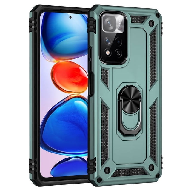 Funda de teléfono para Xiaomi Redmi Note 12S de Uso Rudo Shockproof + Cristal 9D