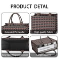 thumbnail image 4 of Large Capacity Tote Bag,Gray Buffalo Geometric Pattern Handbag Fashion Luxury Tote Bag,15.7"x13"x 5.1" Inches,Laptop Compatible, 4 of 6