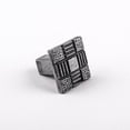 thumbnail image 3 of Renovator's Supply Silver Color Iron Square Kitchen Cabinet Knob Vintage Aztec Pewter Finish Dresser Kitchen Cabinet Knob, 3 of 7