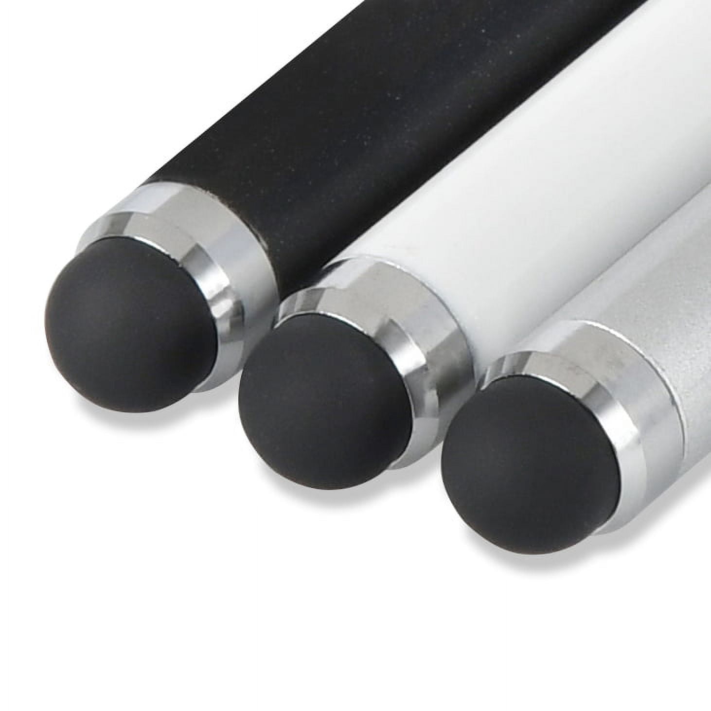 onn. 3-Piece Stylus Set, White/Black/Grey