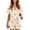 Beige, variant on JULMCOMO Halloween Pajamas for Women Skull Print Holiday Costume Set Pj Sets Cute Printed Collared Button Down Shirts Red S