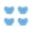 Blue, variant on High Density Dishwashing Sponge 4 Pack Yellow Polyurethane Kitchen Scrubber Pot Brush Bowl Cleaning