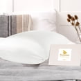 thumbnail image 4 of PiccoCasa 1 Pack 19mm Silk Pillowcase for Hair and Skin with Zipper Queen Pearl White, 4 of 8