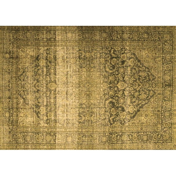 Ahgly Company Indoor Rectangle Persian Brown Traditional Area Rugs, 2' x 5'