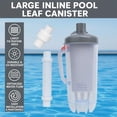 thumbnail image 3 of Universal Large In-line Pool Leaf Canister with Mesh Basket Compatible with Hayward, Zodiac Baracuda, Pentair with AXV092 1.5" Hose Connector Adapter Pool and Spa Cleaner (Updated), 3 of 7