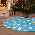 thumbnail image 6 of Lsque Healthy And Ill White Teeth Print Christmas Tree Skirt, Tree Skirt with Ties or Velcro, Perfect for Holiday Decorations, Halloween, and New Year-48", 6 of 7