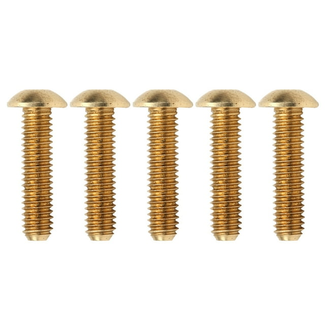 Tornillos de cobre puro, 50 piezas de tornillos con cabeza hexagonal, tornillos con cabeza semicircular, tornillos con cabeza hexagonal, parte superior de la línea Jadeshay A