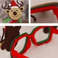 thumbnail image 4 of Bewildely Gafas de Navidad Decoraciones para fiestas Juguetes para niños adultos Papá Noel Muñeco de nieve Cuernos Gafas Navidad Decoración Vacaciones Kits de decoración para fiestas 2 # Bewildely HA000270-02B, 4 of 6