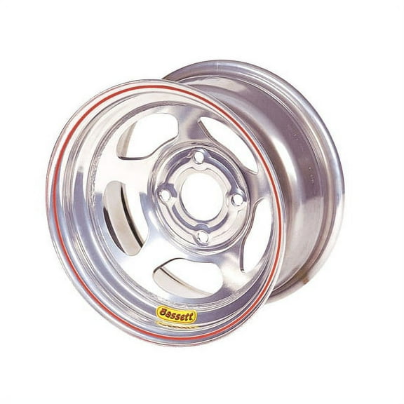 Bassett 37SH35S 13X7 Inertia 4x100 mm 3.5 In Silver Wheel
