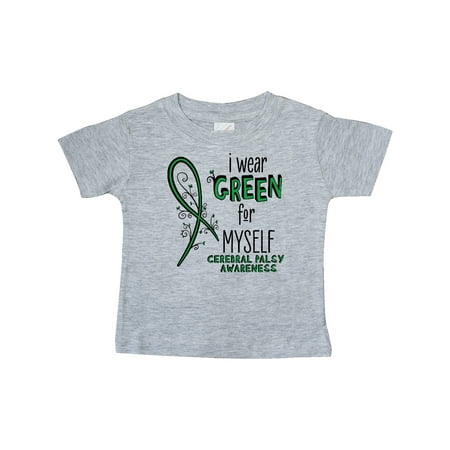 

Inktastic I Wear Green for Myself- Cerebral Palsy awareness Gift Baby Boy or Baby Girl T-Shirt