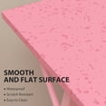 thumbnail image 6 of YRLLENSDAN 50 Inch L shaped Corner Gaming Desk, Adjustable Computer Desk with Large Desktop, Home Office Desk with Monitor Stand, for Home and Work Place, Pink, 6 of 7