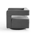 thumbnail image 6 of Armchair Accent Chair, Velvet, Grey Gray, Modern Contemporary Urban Design, Living Lounge Room Hotel Lobby Hospitality, 6 of 9
