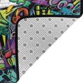 thumbnail image 4 of Artistic Graffiti Instrument Notes Shaggy Area Rug, Rugs for Living Room Bedroom Non Slip Door Mat Indoor Carpet Machine Washable Nursery Home Decor Floor Mats for Entryway 60x39in-#, 4 of 5