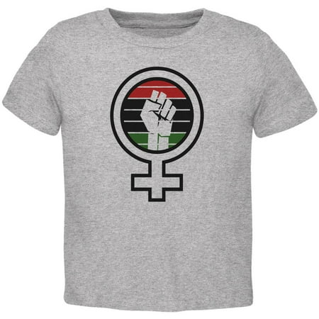 Feminist Raised First 70's Retro Sun Afro-American flag Toddler T Shirt