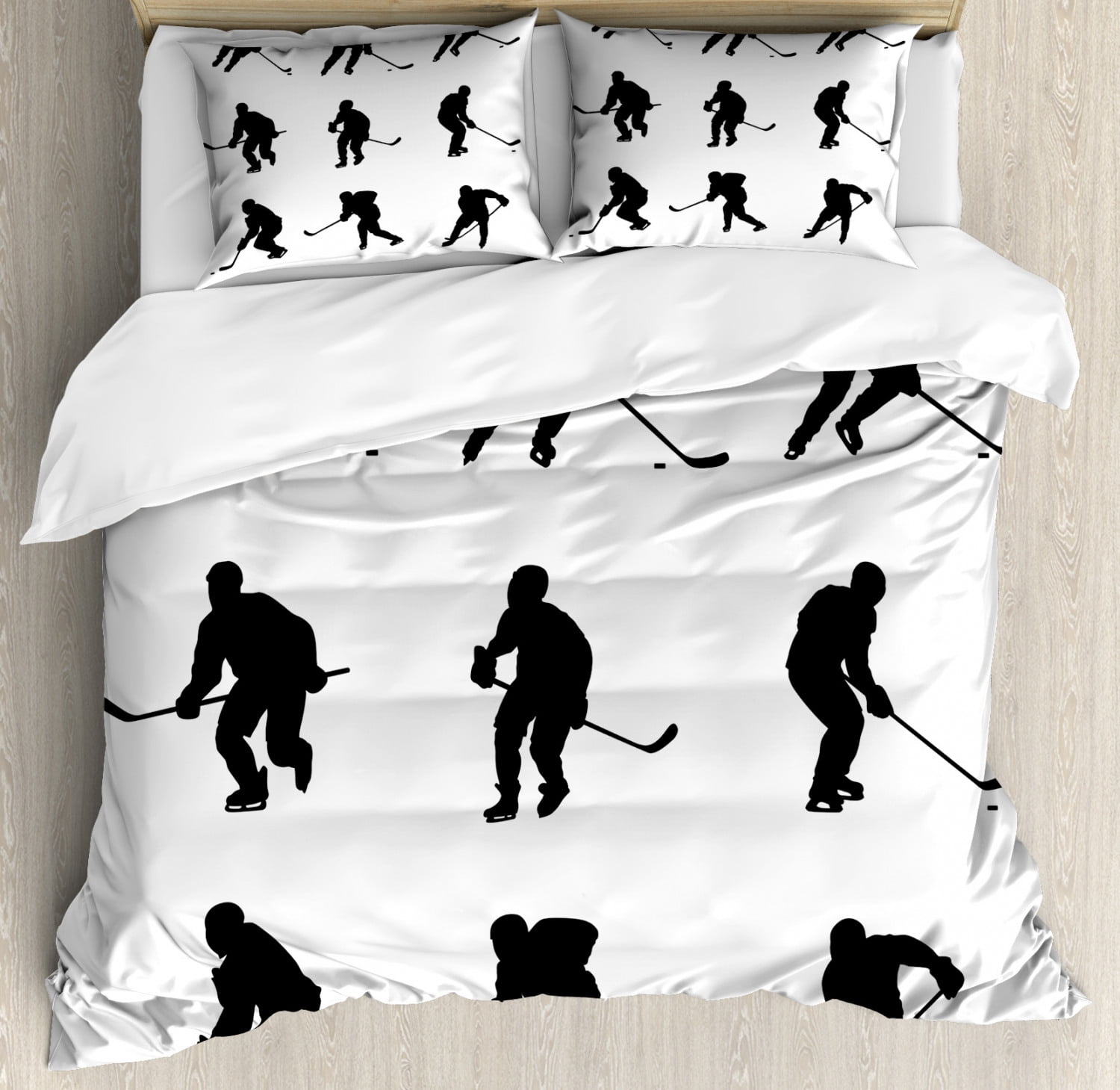 Print Pattern Hockey Duvet Cover Bedding Set