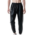 thumbnail image 2 of jsaierl Reflective Pants Men Hip Hop Trousers Casual Gold Print Jogger Sweatpants Drawstring Sequin Shiny Trousers, 2 of 7