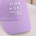 thumbnail image 7 of Infant Baseball Cap with MOM+DAD=ME Lettering Embroidered Cotton Sun Hat for Outdoor Travel and Beach, 7 of 7
