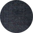 thumbnail image 1 of Ahgly Company Machine Washable Indoor Round Abstract Dark Slate Gray Green Area Rugs, 6' Round, 1 of 7