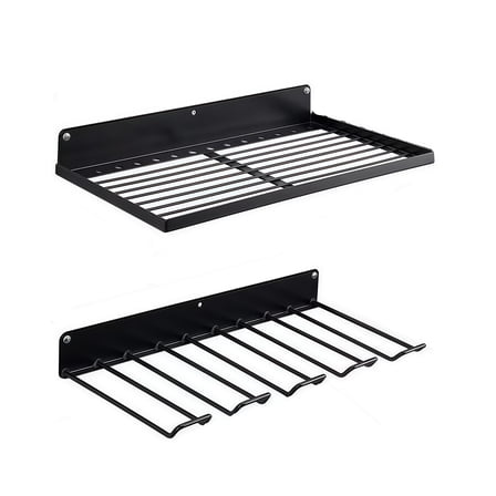 2PCS Wall Mounted Drill Holder Storage Rack Organizer For Tools And Accessories