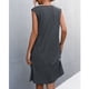 thumbnail image 4 of Vestido Sin Mangas Higoodz Cuello en V Color Sólido Para Fiesta en la Playa, 4 of 5