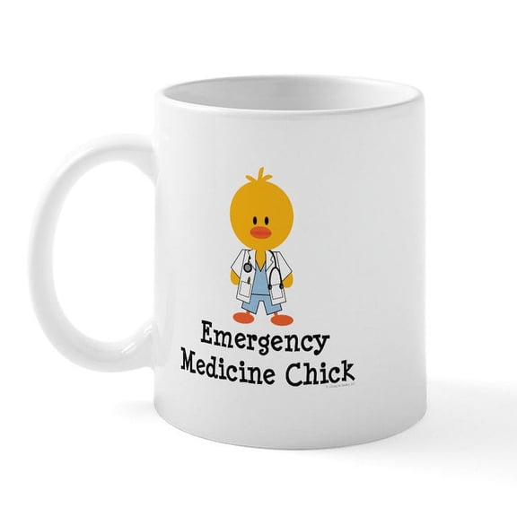 CafePress - Emergency Medicine Chick Mug - 11 oz Ceramic Mug - Novelty Coffee Tea Cup