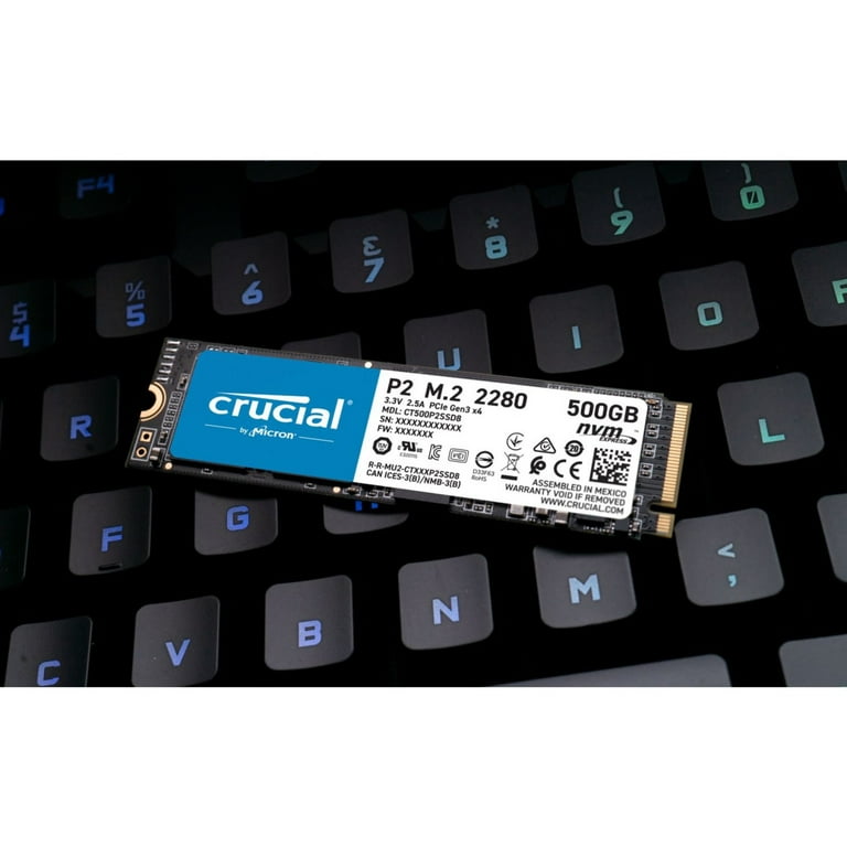 Crucial P2 2TB Solid State Drive, 3D NAND NVMe PCIe M.2 SSD
