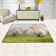 thumbnail image 3 of Spring Landscape with Pink Tree Area Floor Mats Non-Slip Rugs Soft Doormat 31 x 20 inch Carpet for Living Dining Room Bedroom Decorative, 3 of 7