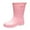 Pink, variant on Women's Mid Tube Rain Boots Waterproof Non Slip Lightweight Outdoor Work Gardening Shoes