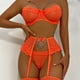 thumbnail image 2 of Ropa interior sexy europea y americana con lazo colgante y costura de rejilla y encaje de pestañas, 2 of 6
