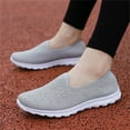 thumbnail image 4 of Pimfylm White Leather Sneakers For Women Women's Casual Supportive Sneaker Grey 8, 4 of 5